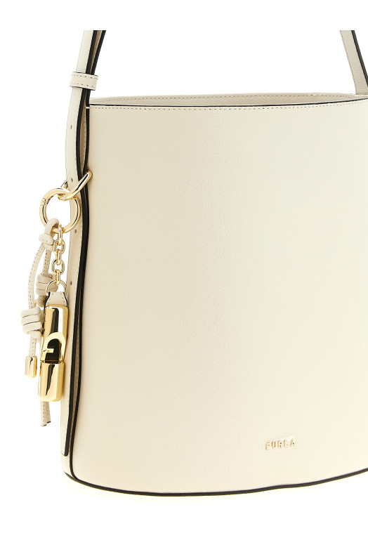 'Roxie' small bucket bag White