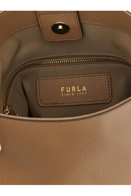 'Roxie' small bucket bag Beige