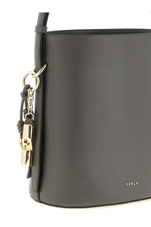 'Roxie' small bucket bag Gray