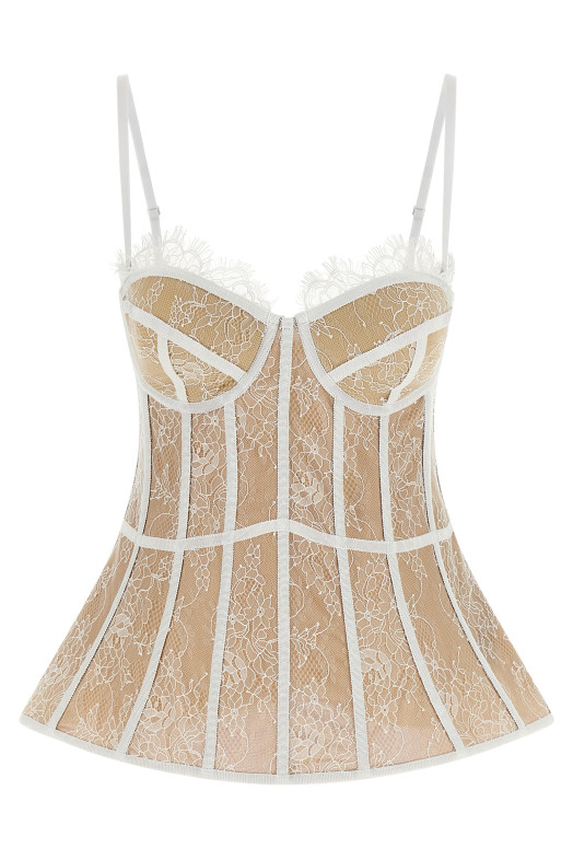 Бюстье Топ Белый GIUSEPPE DI MORABITO 06PSTO4081630401