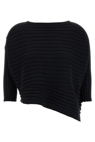 'Cotton Cashmere Knit' top Black