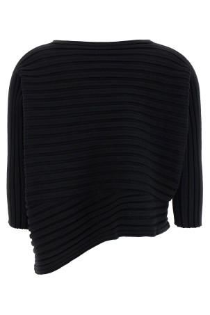 'Cotton Cashmere Knit' top Black