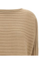 'Cotton Cashmere Knit' top Beige