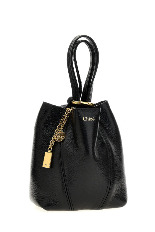 Сумка «Chloé Spin» Черная CH25SS812N84001