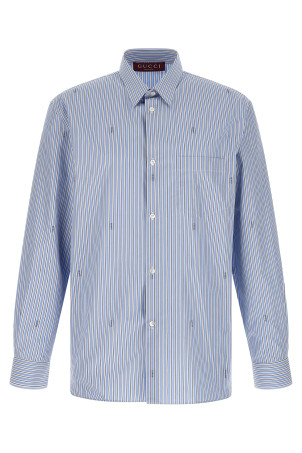 Gucci fil coupé shirt BLUE