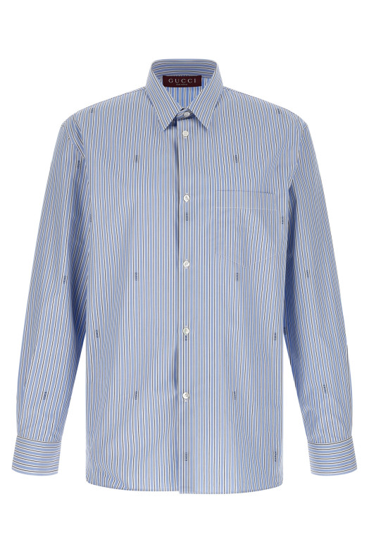 Gucci fil coupé shirt BLUE