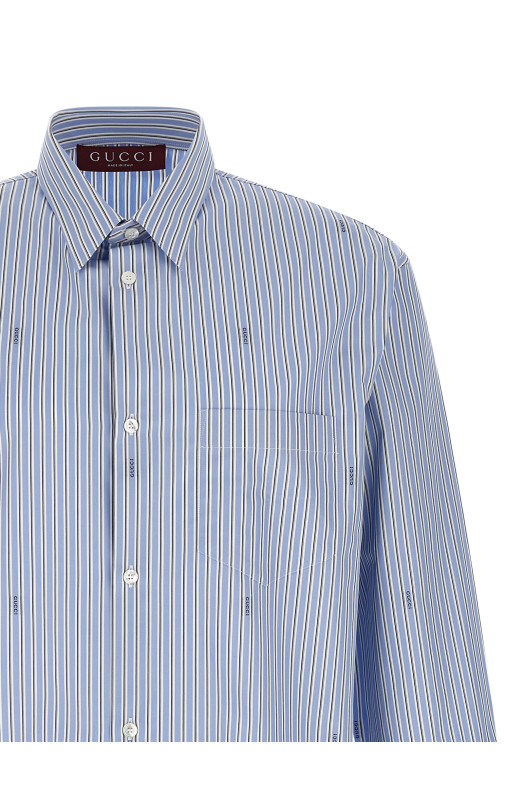 Gucci fil coupé shirt BLUE