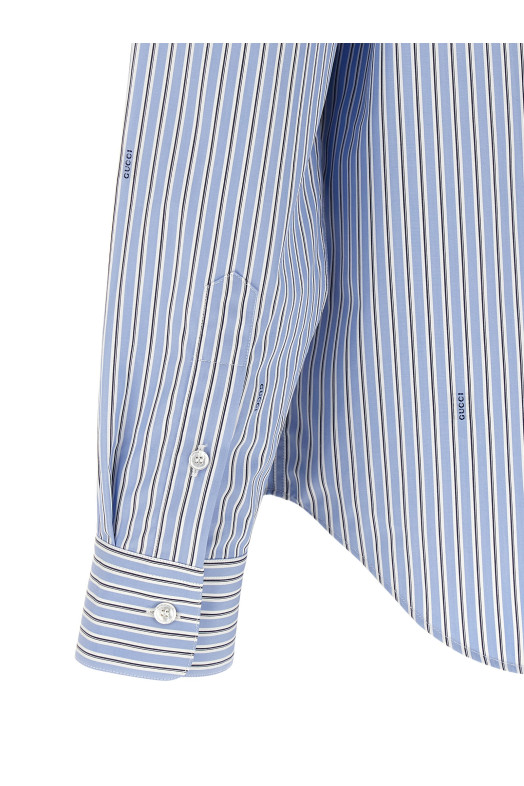 Gucci fil coupé shirt BLUE