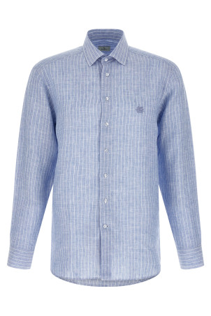 Striped linen shirt BLUE