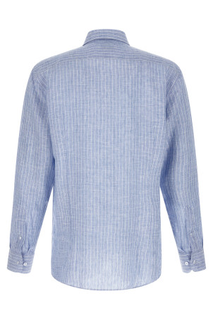 Striped linen shirt BLUE
