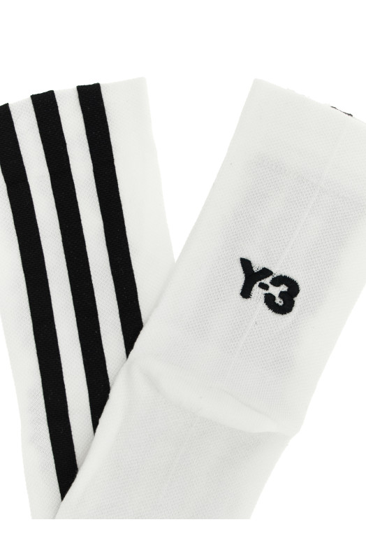 'Y-3 Stripes' socks Black-grey