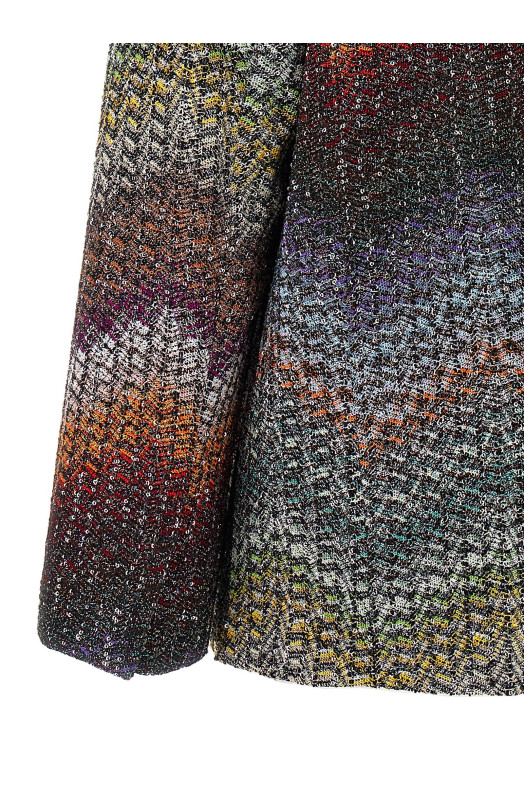 Lamé and sequin viscose blazer Multicolor