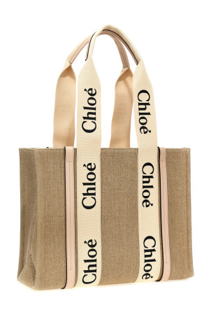 'Woody Medium' shopping bag Pink