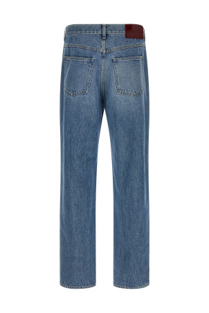 Délavé effect denim jeans Blue