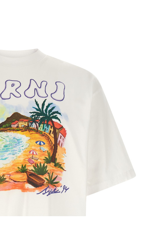 'Marni Beach since '94' T-shirt White