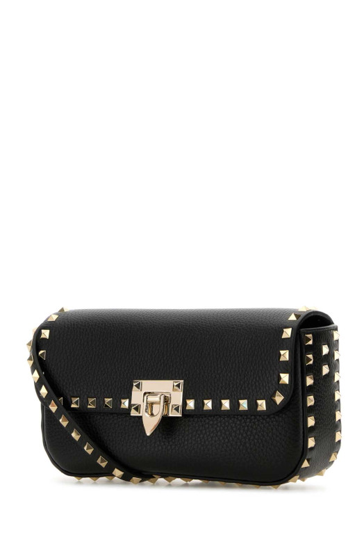 Black leather Rockstud crossbody bag Black VALENTINO GARAVANI (5W0B0Q70VSF)