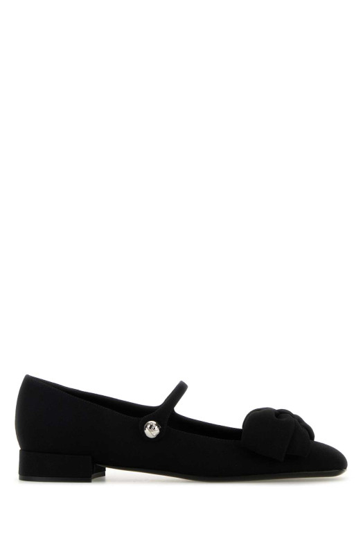 Black crepe Bowjane ballerinas Black VALENTINO GARAVANI (5W0S0KI3JIV)