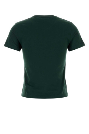 Bottle green cotton t-shirt GUCCI (850954XJHJR)