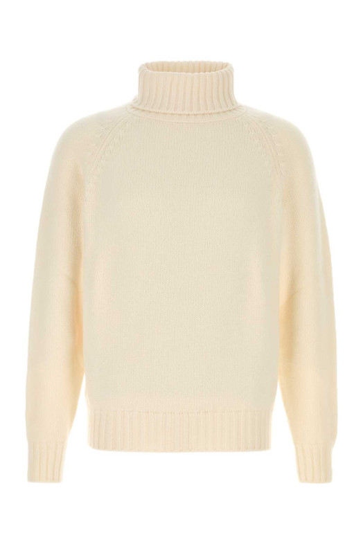 White cashmere sweater Beige UMIT BENAN (COFWM990115770003)