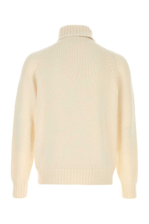 White cashmere sweater Beige UMIT BENAN (COFWM990115770003)