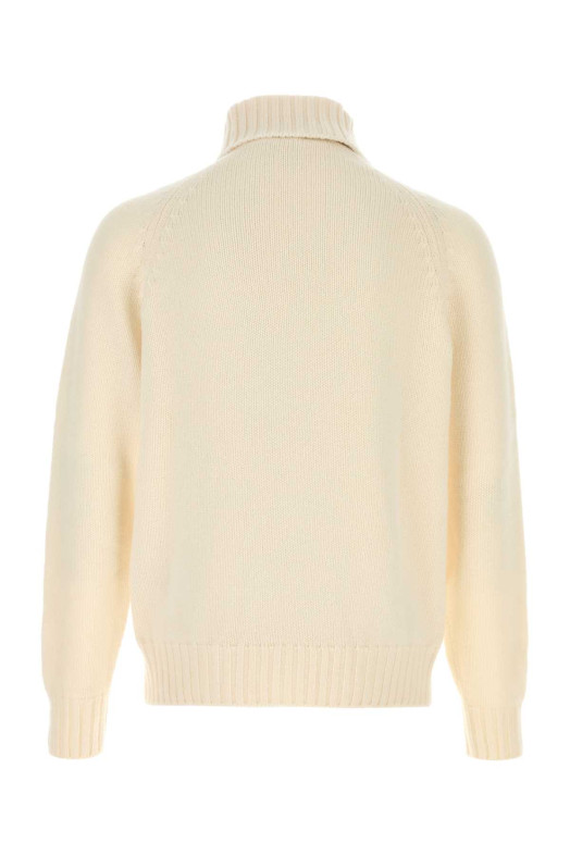 White cashmere sweater Beige UMIT BENAN (COFWM990115770003)