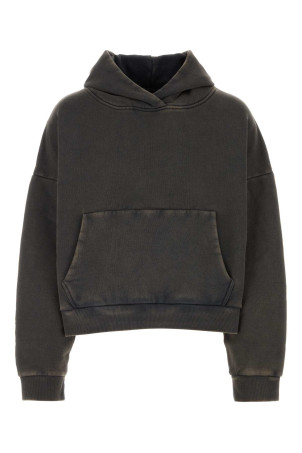 Charcoal cotton oversize sweatshirt Black-grey ENTIRE STUDIOS (ES2125WB)
