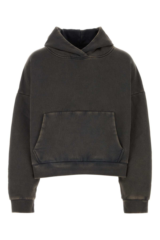 Charcoal cotton oversize sweatshirt Black-grey ENTIRE STUDIOS (ES2125WB)