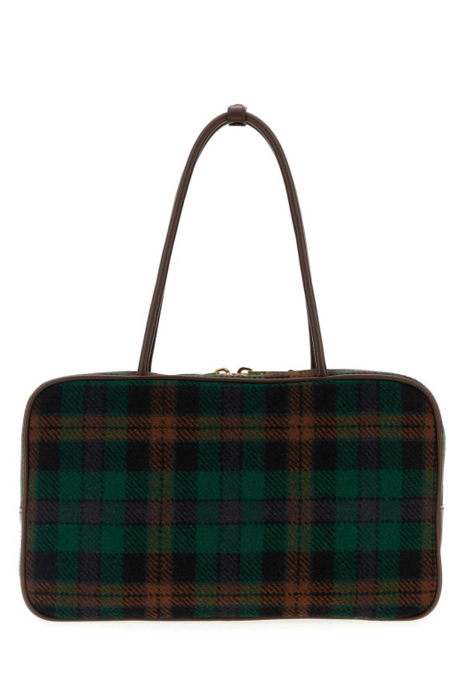 Embroidered fabric shoulder bag MIU MIU (5BB1632DU5)