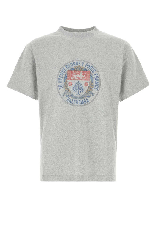 Grey cotton t-shirt BALENCIAGA (850261TTVV3)