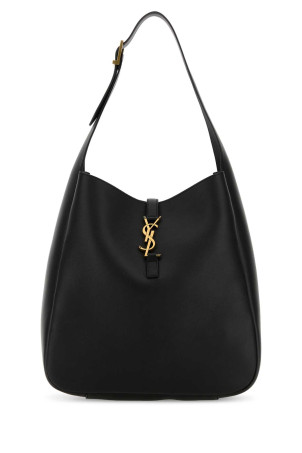 Black leather large Le 5 Ã  7 shoulder bag Black SAINT LAURENT (850545AAAUQ)