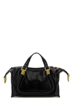 Black leather Paraty 24 handbag CHLOE (CHC24AS751N82)