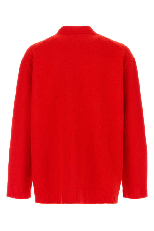 Red wool cardigan JIL SANDER (J22HP0005J14506)