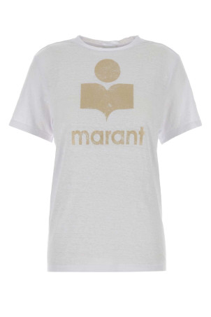 White linen Zewel t-shirt ISABEL MARANT ETOILE (TS0001FBA1N10E)