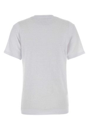 White linen Zewel t-shirt ISABEL MARANT ETOILE (TS0001FBA1N10E)