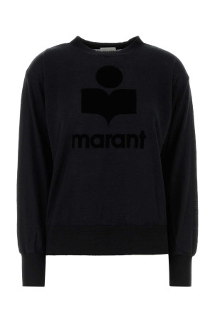 Black linen Klowia t-shirt ISABEL MARANT ETOILE (TS0005FAA1N09E)