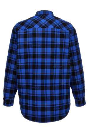 Оверсайз-рубашка «Check Flannel» Синяя (OMES003F23FAB00148004800) Оверсайз-рубашка «Check Flannel» Синяя (OMES003F23FAB00148004800)