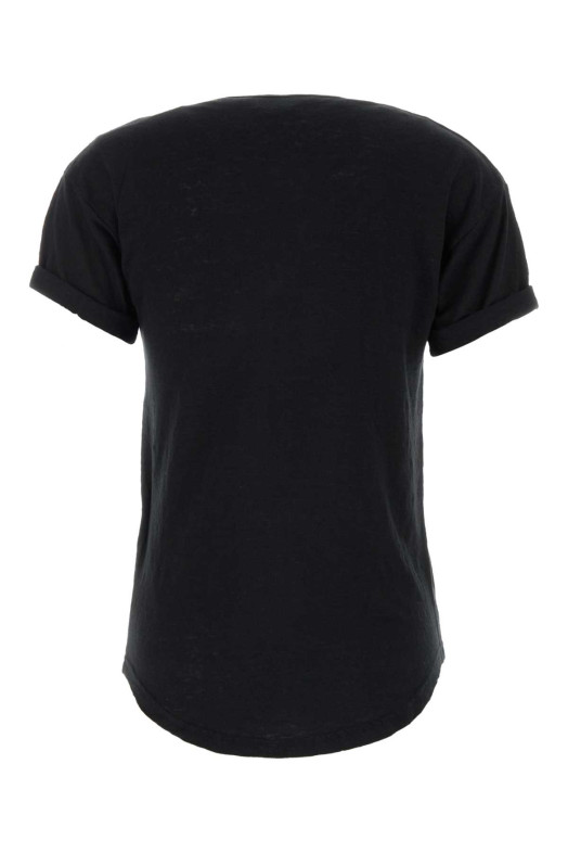 Black linen Koldia t-shirt ISABEL MARANT ETOILE (TS0315FBA1N10E)