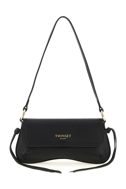 Leather shoulder bag Black