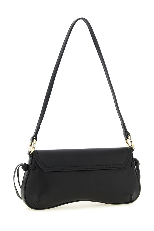 Leather shoulder bag Black