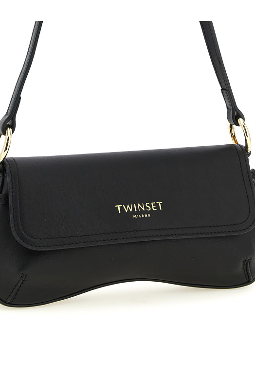 Leather shoulder bag Black
