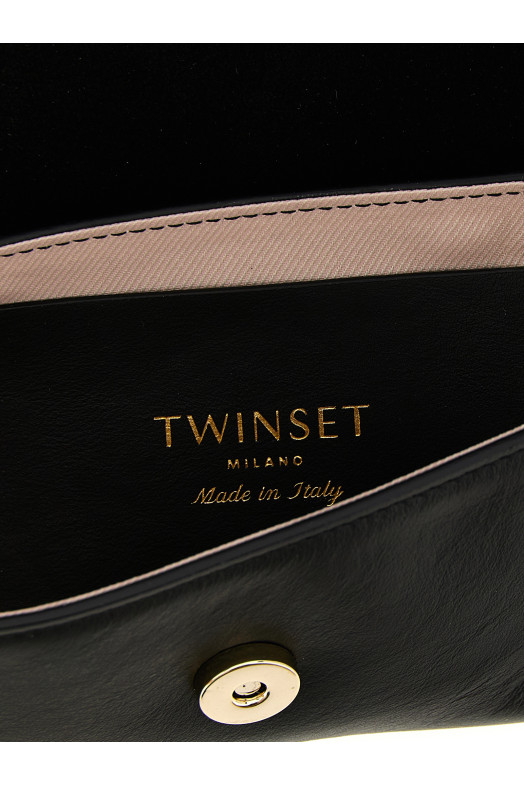 Leather shoulder bag Black