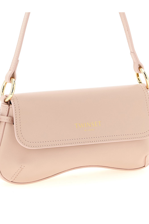 Leather shoulder bag Pink