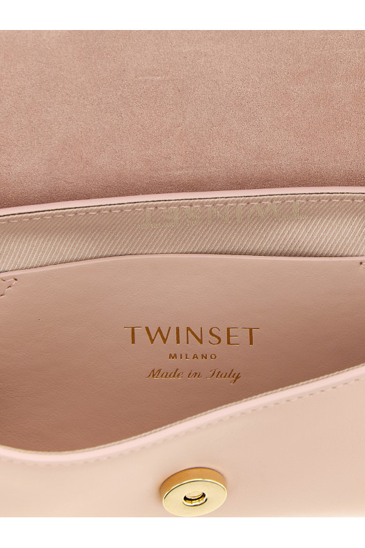 Leather shoulder bag Pink