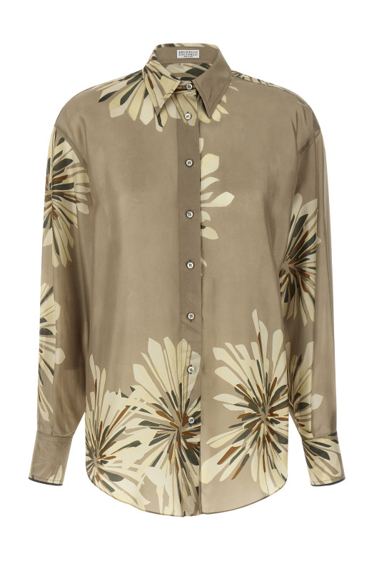 Floral patterned shirt Green