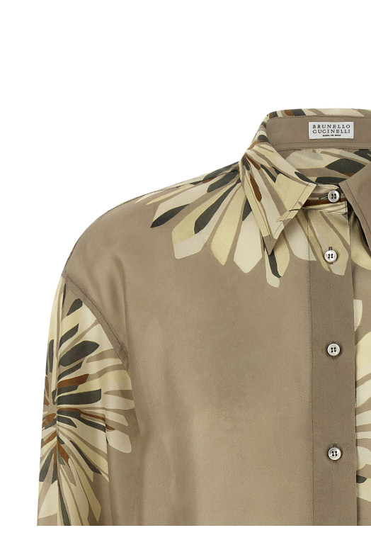 Floral patterned shirt Green