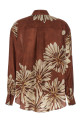 Рубашка с цветочным узором Коричневая BRUNELLO CUCINELLI MQ967RH206C008