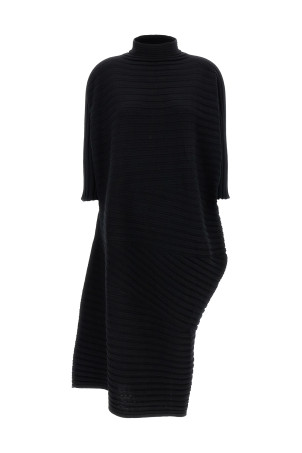 'Cotton Cashmere Knit' dress Black