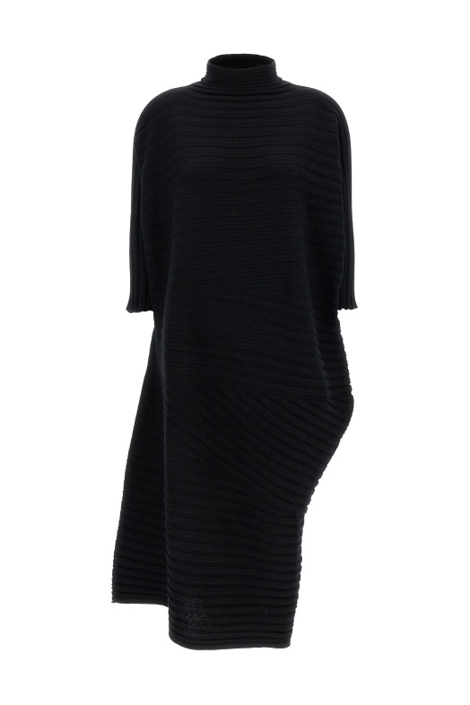Платье «Хлопковое кашемировое трикотажное» Черное IM58KH29315