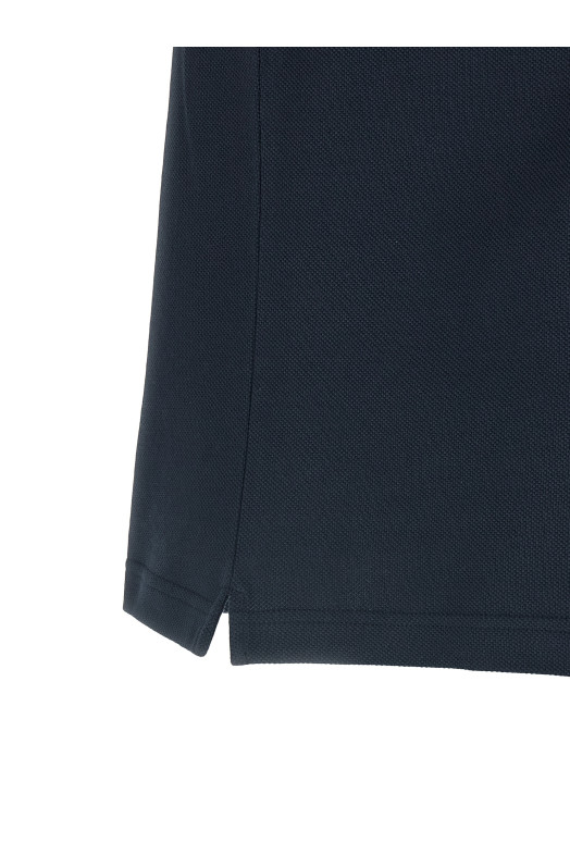 Piqué cotton polo shirt Blue