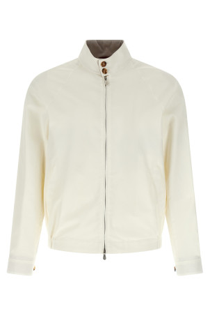 Techno cotton jacket White